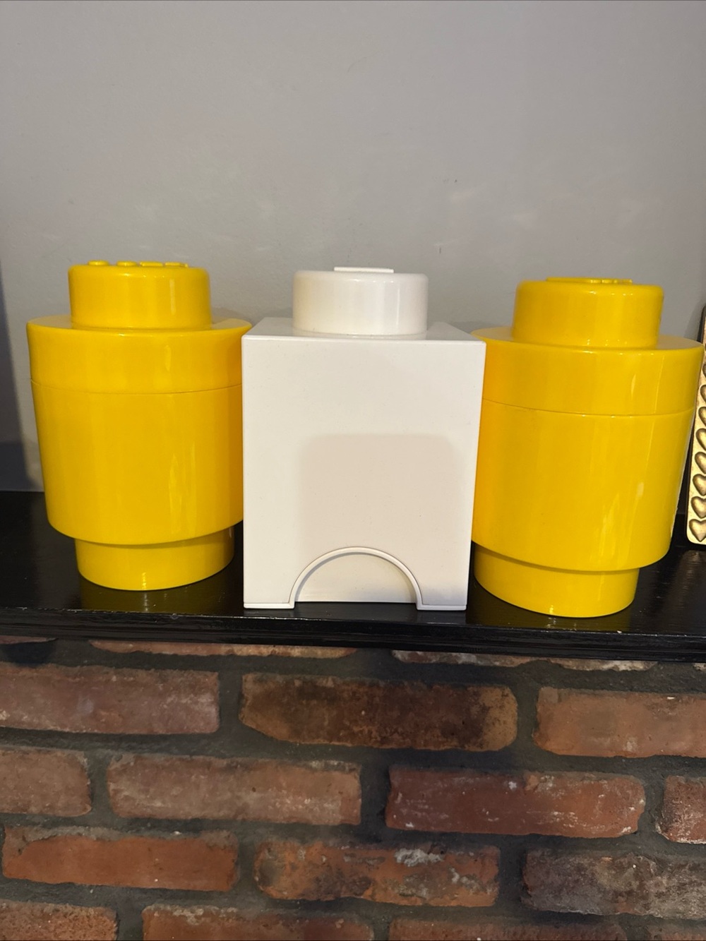 Lego Yellow and White Storage Brick Set